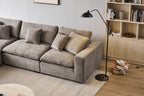 Norwick Grey Cloud Sectional Sofa – 4-Piece