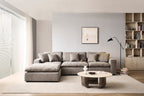Norwick Grey Cloud Sectional Sofa – 4-Piece