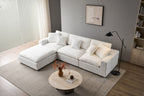 Norwick White Cloud Sectional Sofa – 4-Piece