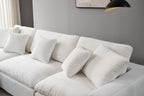Norwick White Cloud Sectional Sofa – 4-Piece