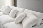 Norwick White Cloud Sectional Sofa – 4-Piece