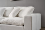 Norwick White Cloud Sectional Sofa – 4-Piece