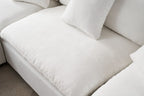 Norwick White Cloud Sectional Sofa – 4-Piece